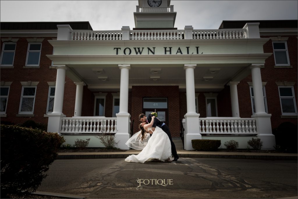 Randolph Town Hall Fotique MA Wedding and Lifestyle Photography